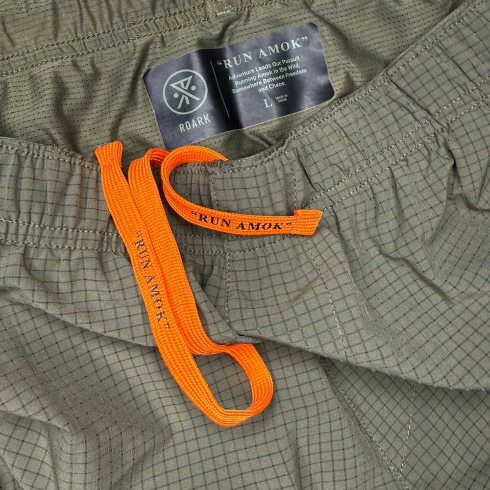 Roark Magnetic Dark Olive Athletic Shorts - Picture 3 of 5